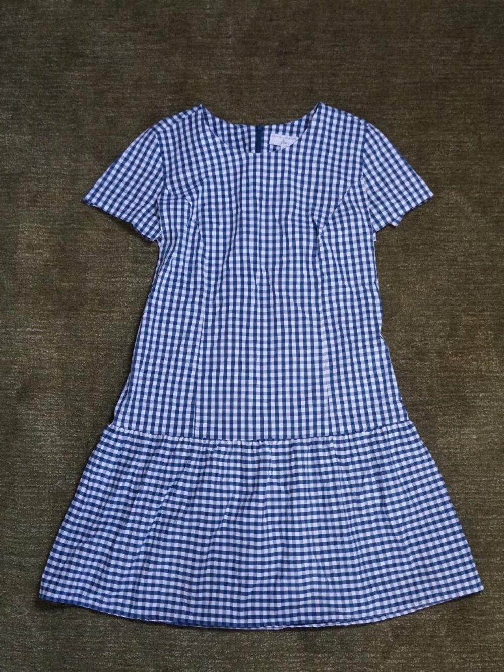 J.Crew blue & white gingham dress